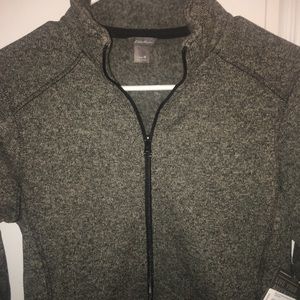 Brand new gray Eddie Bauer zip up